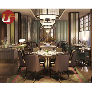 مصنوع حسب الطلب من 4 أو 5 نجوم خشبي Club House Restaurant أثاث مطعم على طراز مخصص لمجموعة طاولات وكراسي