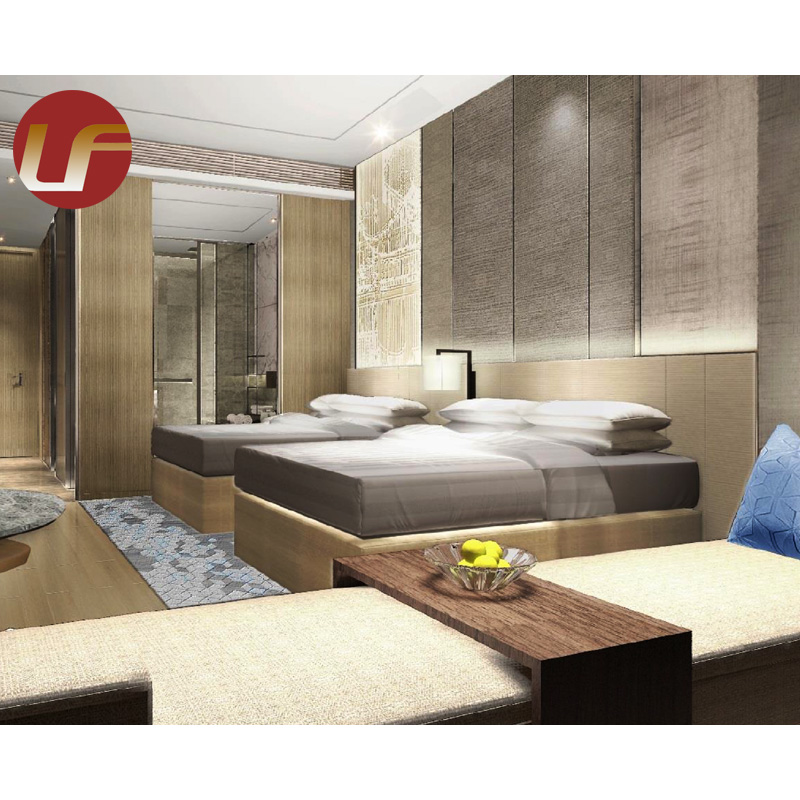 HL-19 غرفة نوم فندق فاخر 5 نجوم غرفة نوم تجارية حديثة فندق أثاث غرفة نوم