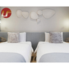 مجموعات غرفة نوم أثاث الفندق بالجملة المطبوعة المخصصة مجموعات لينة مريحة فندق السرير