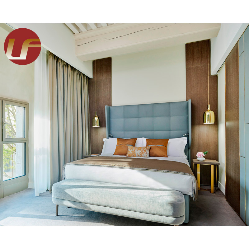 الشركة المصنعة كاملة مخصصة مجموعة غرف نوم فندق خشبي والتصميم الحديث أثاث الفندق مجموعة أثاث غرفة نوم