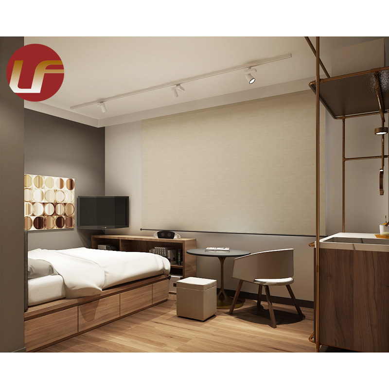 OEM مخصص 2022 التصميم الحديث فندق أربع نجوم غرفة نوم مزدوجة أثاث غرفة نوم