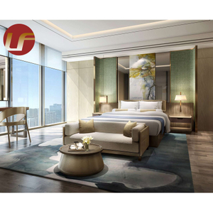 تصميم جديد 5 نجوم أثاث فندقي بحجم كينج طقم غرفة نوم مصنوع حسب الطلب