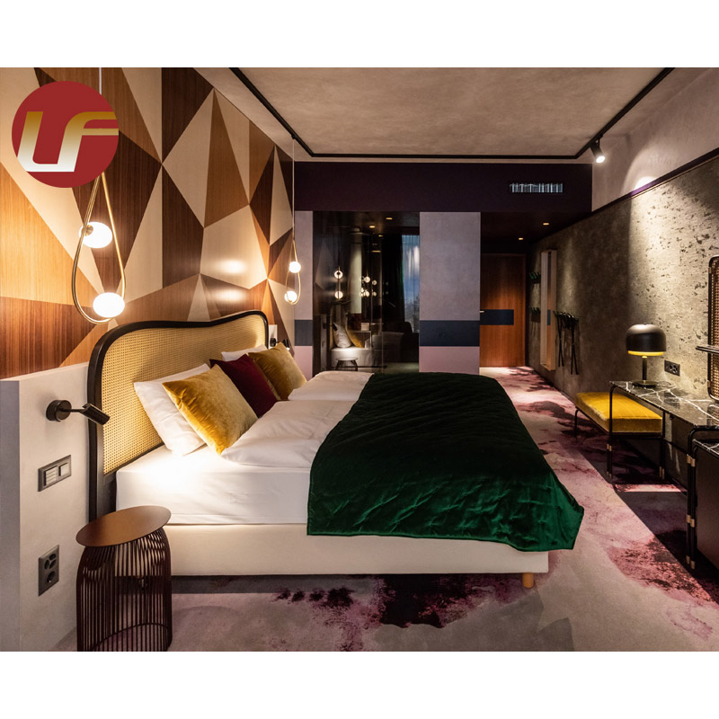مجموعة أثاث غرفة نوم فندق DG الصينية مصنوعة حسب الطلب عالية الجودة مجموعة أثاث غرفة نوم الفندق