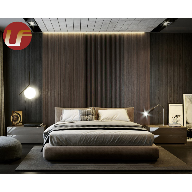 أحدث تصميمات أثاث غرف النوم الحديثة من الخشب الرمادي