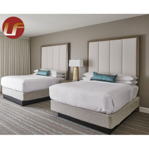مصنع أثاث مصنوع حسب الطلب من مجموعة أثاث غرفة نوم فندق 5 نجوم لأثاث فندق هيلتون