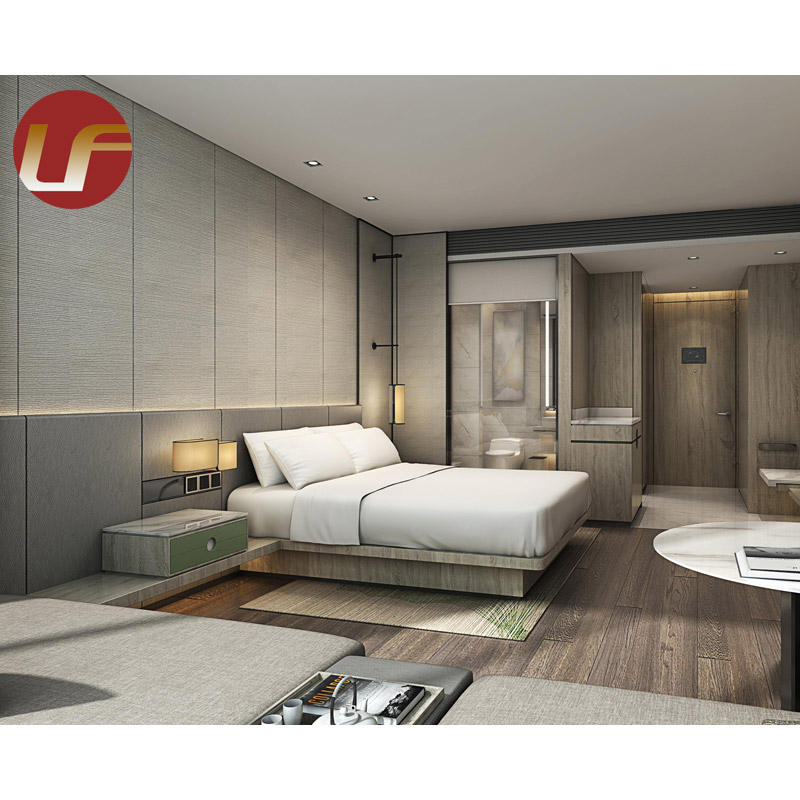 يزود مصنع أثاث الفندق مباشرة تصميم حديث جديد مخصص بسعر منخفض مجموعة أثاث غرفة نوم فندق من الخشب الصلب